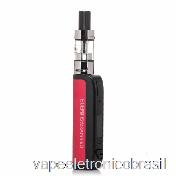 Vape Recarregável Eleaf Istick Amnis Iii 3 20w Starter Kit Vermelho